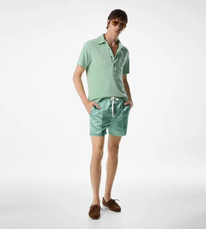 TOWELLING POLO PISTACHIO online